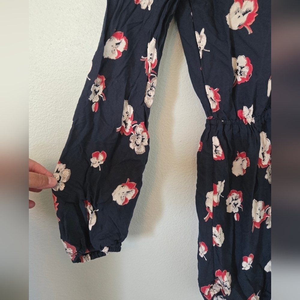 Abercrombie | Navy Long Sleeve Short Jumpsuit Size Small - Picture 6 of 10